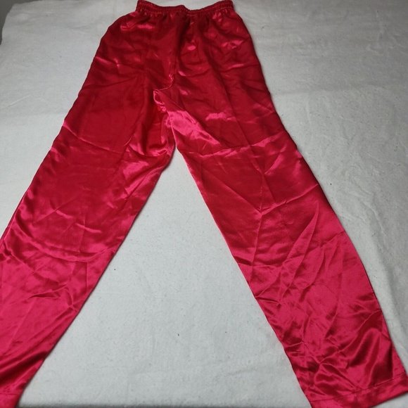 Victorias Secret Womens P Gold Label Satin Pajama Set Pink Top and Pants Vintage - Picture 14 of 16